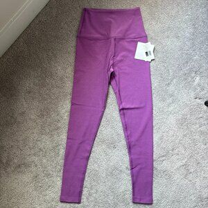 NWT Beyond Yoga Spacedye At Your Leisure High Waisted Midi Legging Purple Small